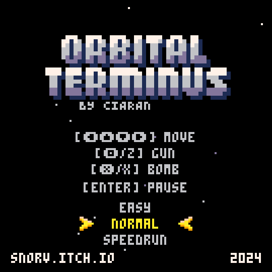 Orbital Terminus title screen